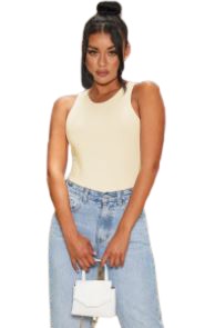 PRETTYLITTLETHING BODY DAMSKIE GŁADKIE 40 1CAC