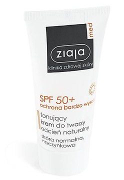 ZIAJA MED SPF50+ TONUJĄCY Krem odcień naturalny 50