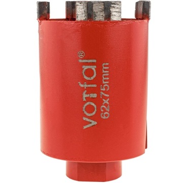 OTWORNICA DO BETONU DIAMENTOWA 68 MM KORONKA FREZ SEGMENTOWA 68X75 MM M22