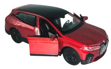 BMW iX MODEL METAL WELLY 1:34 CZERWONY