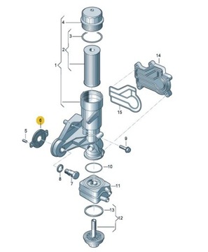 TĚSNĚNÍ ZÁKLADY FILTRU OLEJE 2.5 TDI VW CRAFTER