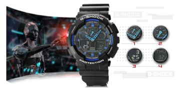 Pánske hodinky CASIO G-SHOCK GA-100-1A2ER + BOX