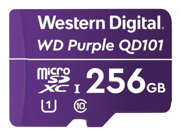 WD QD101 256 GB micro SD XC U1 C10 do kamer monito