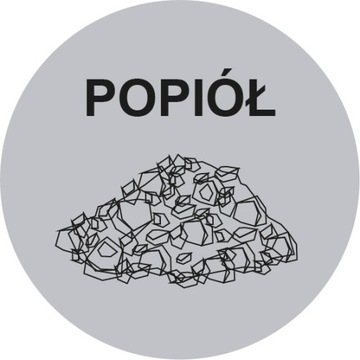 НАКЛЕЙКА ДЛЯ РАЗДЕЛЕНИЯ МУСОРА, ЯСЕНЬ, КРУГЛАЯ, 10 см