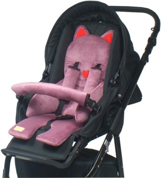 WKŁADKA DO SPACERÓWKI KOTEK PAZUREK Z OCHRANIACZAMI BURGUND