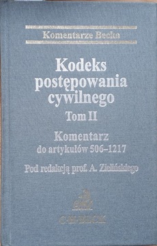 KODEKS POSTĘPOWANIA CYWILNEGO TOM II - ZIELIŃSKI
