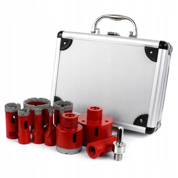 АЛМАЗНЫЕ СВЕРЛА ДЛЯ STONEBERRY 6-68MM НАБОР КОРОНОЧНЫХ ПИЛОВ В КОРПУСЕ 12 EL