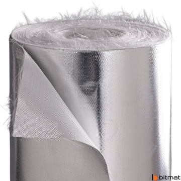 Tkanina szklana z aluminium włókno odporna na wysokie temperatury 100x100cm