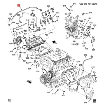 PŘÍVOD TERMOSTATU ŠKRTÍCÍ KLAPKY GM OPEL ASTRA H J ORIGINÁLNÍ