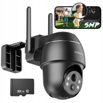 Kamera Zewnętrzna Obrotowa WiFi 5MPx UHD Baterie