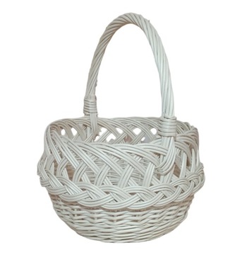Koszyczek wiklinowy na Wielkanoc święconka 17cm