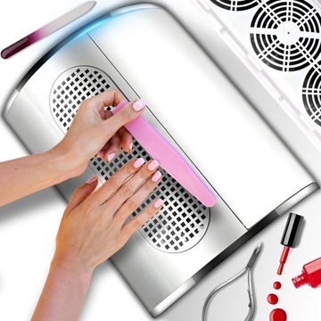 MOCNY POCHŁANIACZ PYŁU 3 WIATRAKI 2 WORKI MANICURE