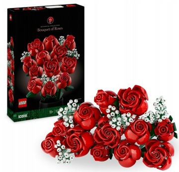 LEGO ICONS Bukiet róż 10328 ZESTAW KLOCKÓW NA PREZENT KWIATY