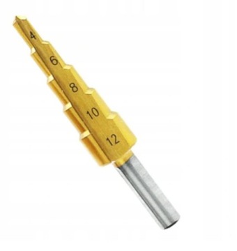 СТУПЕНЧАТОЕ КОНУСНОЕ СВЕРЛО HS TYTAN 4–12 мм СВЕРЛА