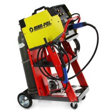 СВАРОЧНАЯ ТЕЛЕЖКА ДЛЯ СВАРОЧНЫХ МАШИН с полкой для баллонов