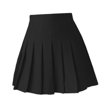 Spódnica Plisowana Skater Tennis XXL Czarna XXL