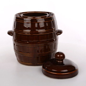 BECZKA z KOŁNIERZEM DO OGÓRKÓW KAPUSTY KRYSTYNKA 5 L