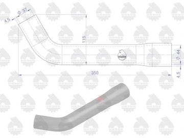 Комплект шлангов радиатора С-385 старого типа, ORIGINAL URSUS