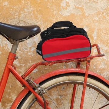 ЗАДНЯЯ СУМКА ДЛЯ ВЕЛОСИПЕДА КРАСНАЯ 28X32CM