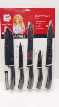 ZESTAW NOŻY MARBLE MAGDA GESSLER 5 SZT,