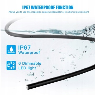 ЭНДОСКОПНАЯ КАМЕРА ДЛЯ ПРОВЕРКИ 6LED 10M