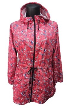Primark kurtka parka wiatrówka kwiaty maxi 46 48