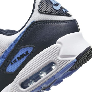 BUTY SPORTOWE MĘSKIE NIKE AIR MAX 90 WHITE UNIVERSITY BLUE DQ4071-101 r 41