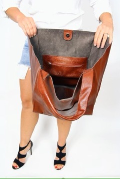 СУМКА ИЗ НАТУРАЛЬНОЙ КОЖИ - БОЛЬШАЯ СУМКА А4