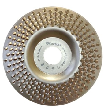 Zestaw tarcza tarnik do drewna 3 sztuki 125mm Kormax płaska wypukła skośna