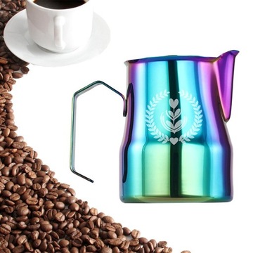 ze nierdzewnej z mlekiem w piance