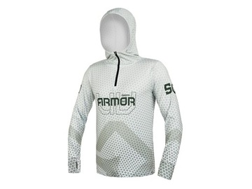 Bluza z kapturem Delphin UV ARMOR 50+ OLIVE rozmiar XXL