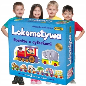 Lokomotiva Cestování S Čísly Vědecká hra Dětská Vzdělávací Zábava