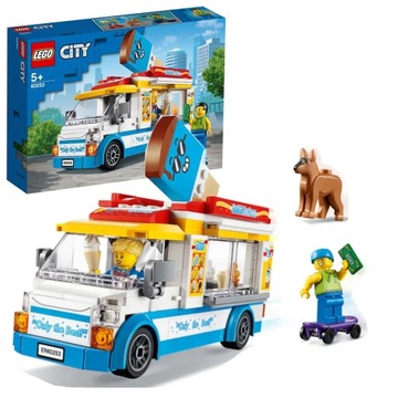 LEGO KLOCKI CITY LODZIARNIA SAMOCHÓD Z LODAMI AUTO VAN CIĘŻARÓWKA PIES