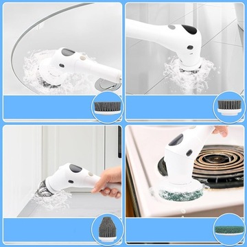 Электрическая щетка для чистки, вращающаяся щетка для ванных комнат, плитка