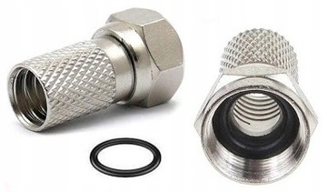 WTYK F Z USZCZELKĄ NA KABEL KONCENTRYCZNY 6,8MM