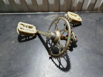 ZABYTKOWY ROWER ROMET FLAMING PRL ZĘBATKA PEDAŁY