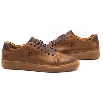 МУЖСКАЯ ПОВСЕДНЕВНАЯ ОБУВЬ ИЗ ПОЛЬСКОЙ КОЖИ 2109 CAMEL 41