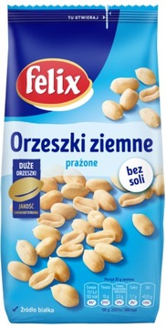 Felix Orzeszki ZIEMNE PRAŻONE BEZ SOLI 220g TORBA