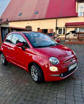 Fiat 500 II Seria 4 0.9 TwinAir 85KM 2016 Fiat 500 Fiat 500 0.9 TwinAir StartampStopp Lounge Benzyna 85KM