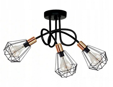 LAMPA PLAFON SALON LISTWA LED koszyk diamenty CU-3