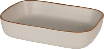 Bol servire Excellent Houseware, ceramika, 22x15x8 cm, 0.9 l, alb