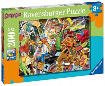 Puzzle Vzdělávací skládačka pro děti Sada Scooby Doo Pes Logická hra