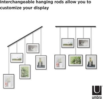 Набор рамок для коллажей, черные, 68 x 71 x 7,5 см