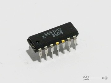 Układ scalony K555TM2 (SN74LS74)