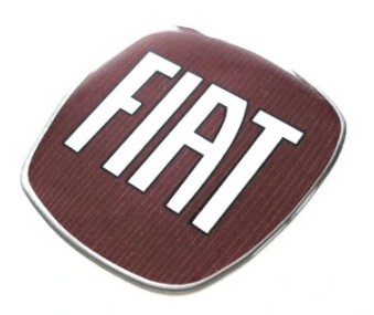 OPRAVNÁ SADA ZNAKY FIAT LOGO ČERVENÝ PŘEDNÍ ZADNÍ 95MM