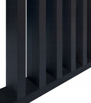 Ścianka działowa z lameli czarna 112cm