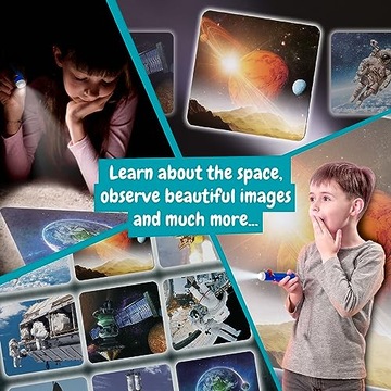 Science4you Space Torch and Projector - Solar System Projector Torch, Explo