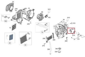 MERCEDES SPRINTER MOTOR KROKOVÝ KLIMATIZACE OE