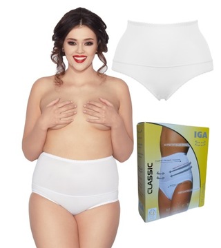 Mitex Iga zabudowane figi modelujące biel 4XL