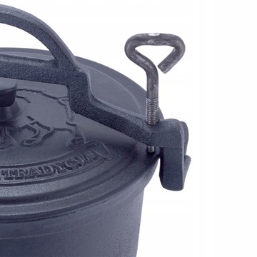 ОХОТНИЧИЙ КОЛДЕЛ, ЧУГУННЫЙ ГОРШОК-ПОДСТАВКА ДЛЯ КОСТА 7,0 Л KAMILLE